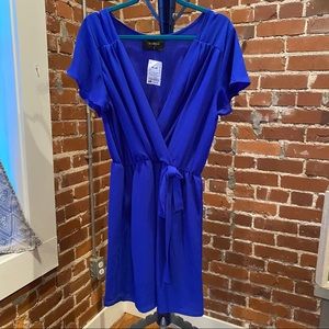 Royal Blue Sheer Dress